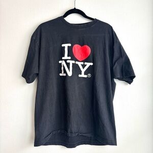 VINTAGE “I LOVE NEW YORK” GRAPHIC BLACK TEE
